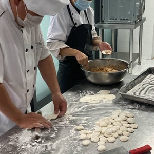 Factory-chef-making-dumplings